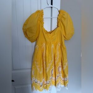 Tuckernuck Yellow Mini Dress